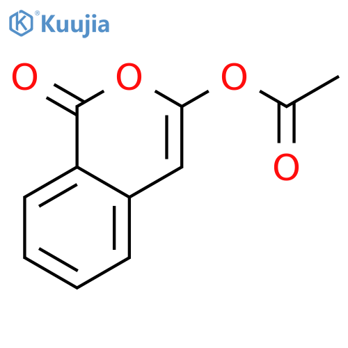 1-Oxo-1H-2-benzopyran-3-yl acetate structure