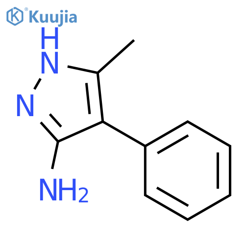 3-methyl-4-phenyl-1H-pyrazol-5-amine structure