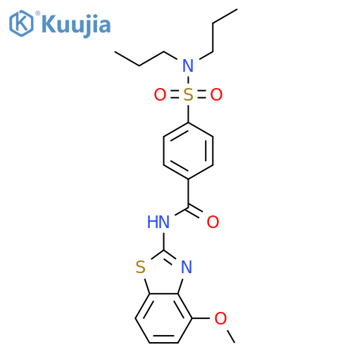 4-(dipropylsulfamoyl)-N-(4-methoxy-1,3-benzothiazol-2-yl)benzamide structure