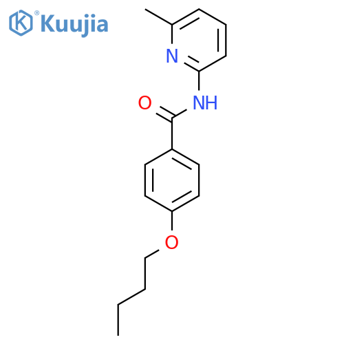 4-butoxy-N-(6-methylpyridin-2-yl)benzamide structure