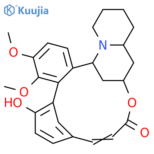20H-6,20-Methano-11,15-metheno-1H,8H-benzo[g]pyrido[2,1-d][1,5]oxaazacyclohexadecin-8-one, 2,3,4,4a,5,6-hexahydro-14-hydroxy-16,17-dimethoxy-, (4aR,6S,9Z,20S)- (9CI) structure