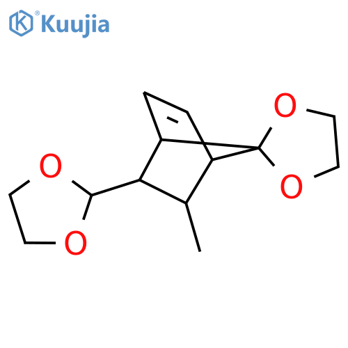 Spiro[bicyclo[2.2.1]hept-2-ene-7,2'-[1,3]dioxolane],5-(1,3-dioxolan-2-yl)-6-methyl- structure