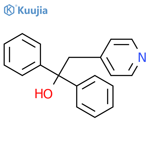 4-Pyridineethanol, a,a-diphenyl- structure