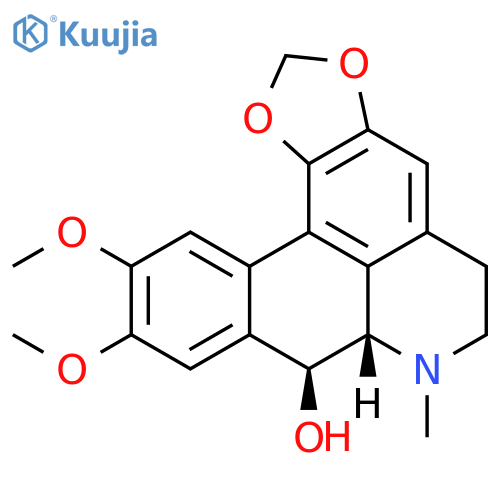 5H-Benzo[g]-1,3-benzodioxolo[6,5,4-de]quinolin-8-ol,6,7,7a,8-tetrahydro-10,11-dimethoxy-7-methyl-,(7aS,8S)- structure