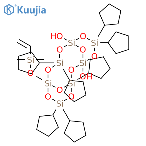 (DIMETHYLVINYLSILYLOXY)HEPTACYCLOPENT& structure