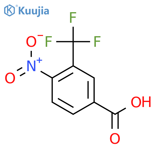 4-Nitro-3-(trifluoromethyl)benzoic acid structure