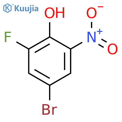 4-Bromo-2-fluoro-6-nitrophenol structure