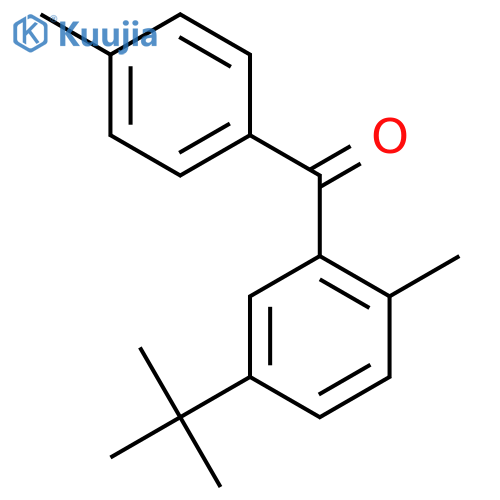 2,4'-Dimethyl-5-tert-butylbenzophenone structure