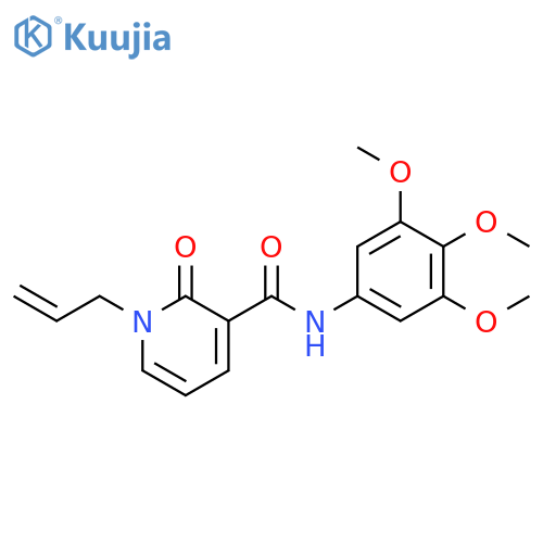 1-ALLYL-2-OXO-N-(3,4,5-TRIMETHOXYPHENYL)-1,2-DIHYDRO-3-PYRIDINECARBOXAMIDE structure