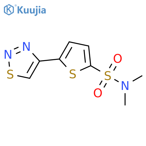 N,N-DIMETHYL-5-(1,2,3-THIADIAZOL-4-YL)-2-THIOPHENESULFONAMIDE structure