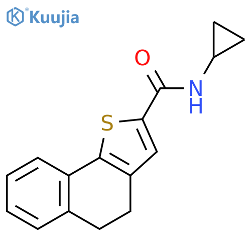 N-CYCLOPROPYL-4,5-DIHYDRONAPHTHO[1,2-B]THIOPHENE-2-CARBOXAMIDE structure