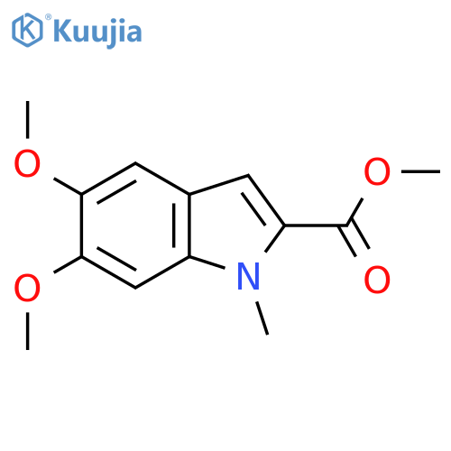Methyl 5,6-dimethoxy-1-methyl-1H-indole-2-carboxylate structure