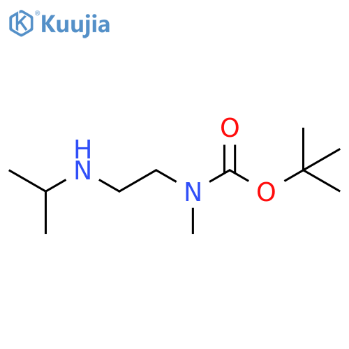 tert-butyl N-methyl-N-{2-[(propan-2-yl)amino]ethyl}carbamate structure