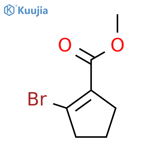 Methyl 2-Bromo-1-cyclopentenecarboxylate structure