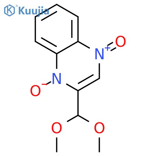2-Quinoxalinecarboxaldehyde 1,4-Dioxide Dimethyl Acetal structure