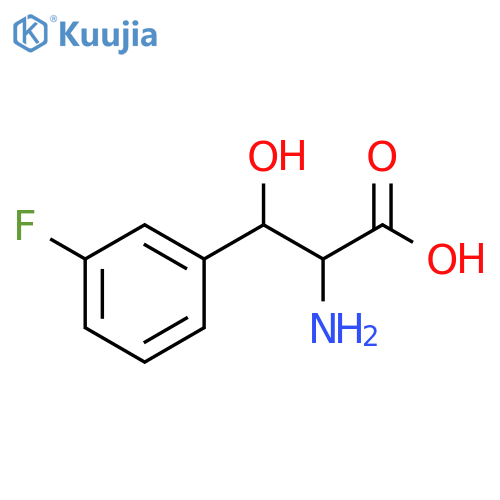 2-amino-3-(3-fluorophenyl)-3-hydroxypropanoic acid structure