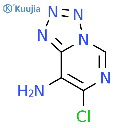 7-chloro-1,2,3,4tetrazolo1,5-cpyrimidin-8-amine structure