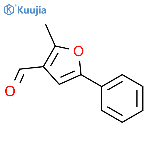 2-methyl-5-phenyl-3-furaldehyde structure