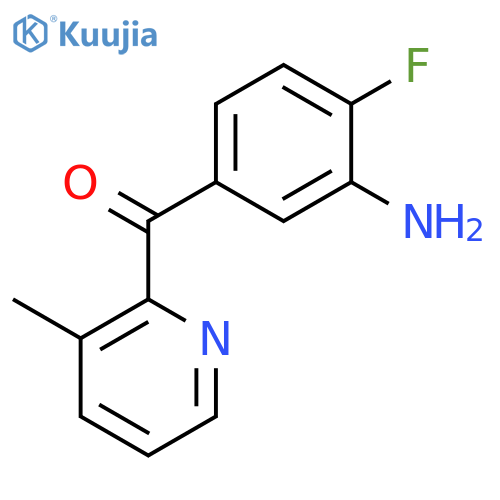 Methanone, (3-amino-4-fluorophenyl)(3-methyl-2-pyridinyl)- structure