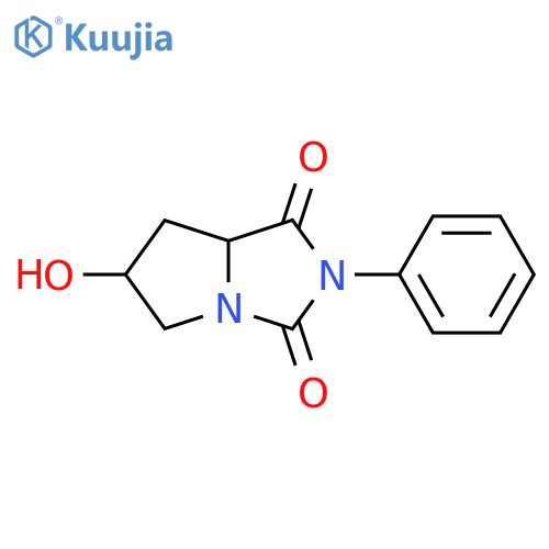 6-hydroxy-2-phenyltetrahydro-1H-pyrrolo[1,2-c]imidazole-1,3(2H)-dione structure