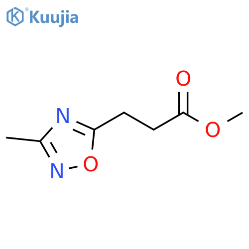 methyl 3-(3-methyl-1,2,4-oxadiazol-5-yl)propanoate structure