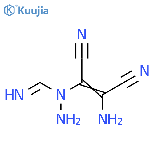 Methanimidic acid,N-(2-amino-1,2-dicyanoethenyl)-, hydrazide structure