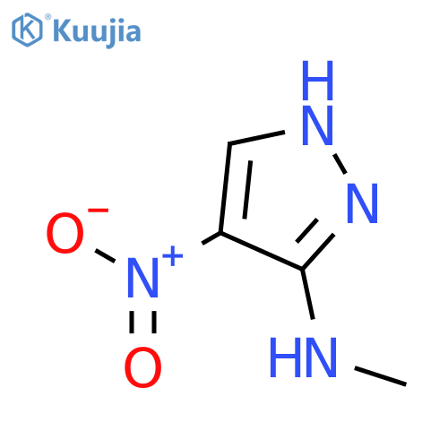 1H-Pyrazol-3-amine,N-methyl-4-nitro- structure