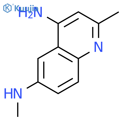 4,6-Quinolinediamine, N6,2-dimethyl- structure