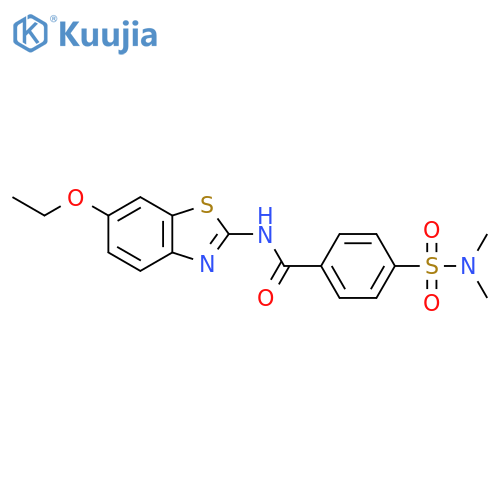 4-(dimethylsulfamoyl)-N-(6-ethoxy-1,3-benzothiazol-2-yl)benzamide structure