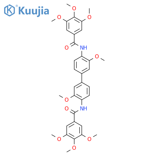 N-3,3'-dimethoxy-4'-(3,4,5-trimethoxybenzamido)-1,1'-biphenyl-4-yl-3,4,5-trimethoxybenzamide structure