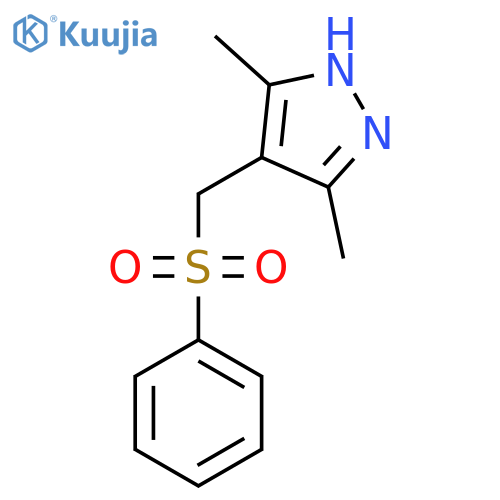 4-[(benzenesulfonyl)methyl]-3,5-dimethyl-1H-pyrazole structure