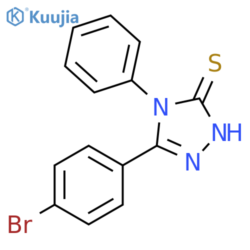 5-(4-bromophenyl)-4-phenyl-4H-1,2,4-triazole-3-thiol structure