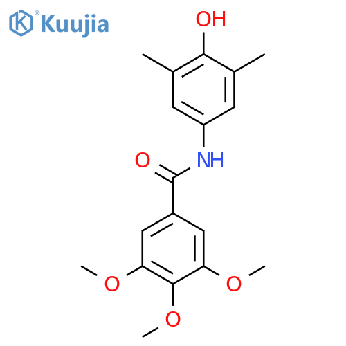N-(4-hydroxy-3,5-dimethylphenyl)-3,4,5-trimethoxybenzamide structure