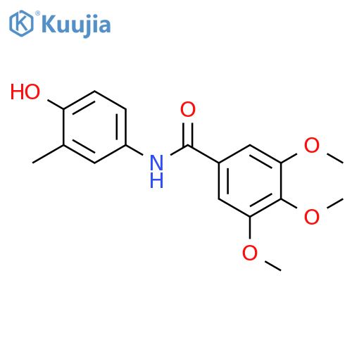 N-(4-hydroxy-3-methylphenyl)-3,4,5-trimethoxybenzamide structure