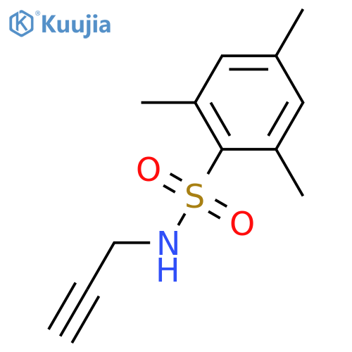 2,4,6-trimethyl-N-prop-2-ynylbenzenesulfonamide structure