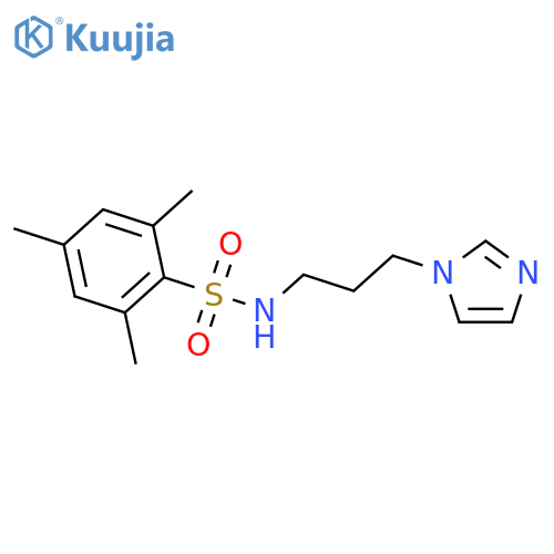 N-3-(1H-imidazol-1-yl)propyl-2,4,6-trimethylbenzene-1-sulfonamide structure
