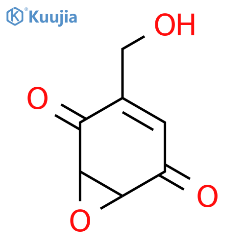 7-Oxabicyclo[4.1.0]hept-3-ene-2,5-dione, 3-(hydroxymethyl)- structure