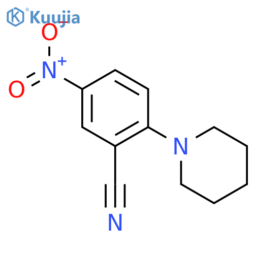 5-Nitro-2-(piperidin-1-yl)benzonitrile structure