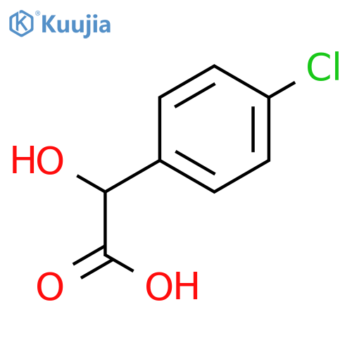 (2R)-2-(4-chlorophenyl)-2-hydroxyacetic acid structure