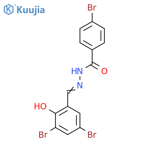 4-Bromo-N'-[(3,5-dibromo-2-hydroxyphenyl)methylidene]benzohydrazide structure