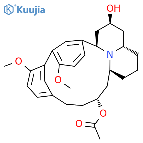[(1R,14R,16S,20S,22S)-22-Hydroxy-5,8-dimethoxy-24-azapentacyclo[14.7.1.12,6.17,11.020,24]hexacosa-2(26),3,5,7,9,11(25)-hexaen-14-yl] acetate structure