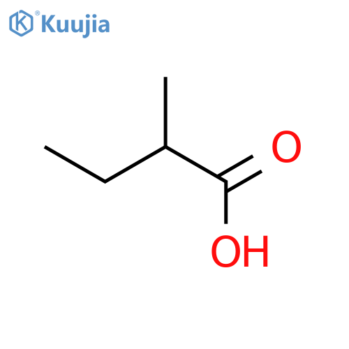 (2R)-2-methylbutanoic acid structure