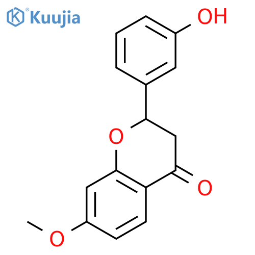 4H-1-Benzopyran-4-one, 2,3-dihydro-2-(3-hydroxyphenyl)-7-methoxy- structure