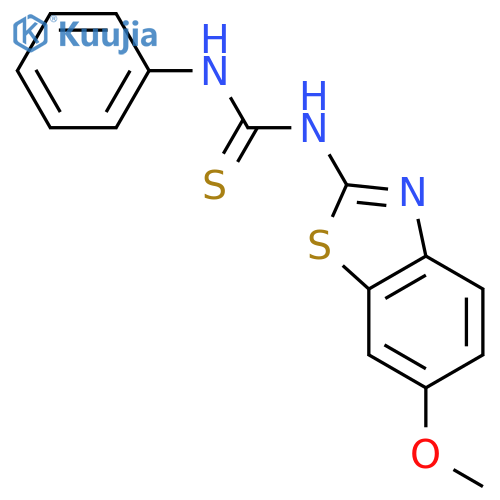 1-(6-methoxybenzo[d]thiazol-2-yl)-3-phenylthiourea structure