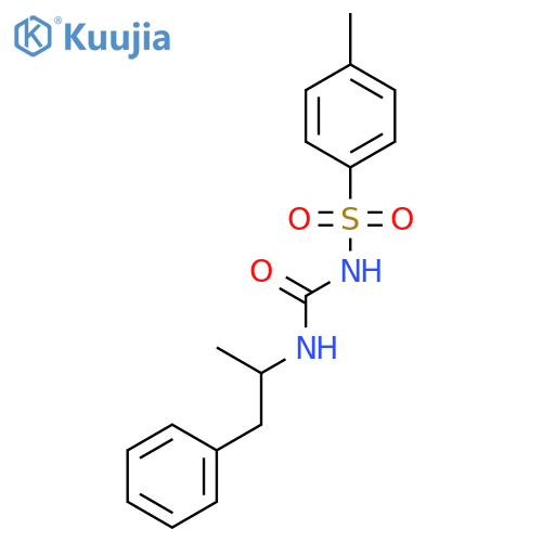 Benzenesulfonamide,4-methyl-N-[[[(1S)-1-methyl-2-phenylethyl]amino]carbonyl]- structure