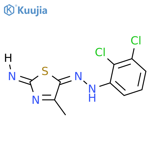 2,3-dichloro-N-[(E)-(2-imino-4-methyl-1,3-thiazol-5-ylidene)amino]aniline structure