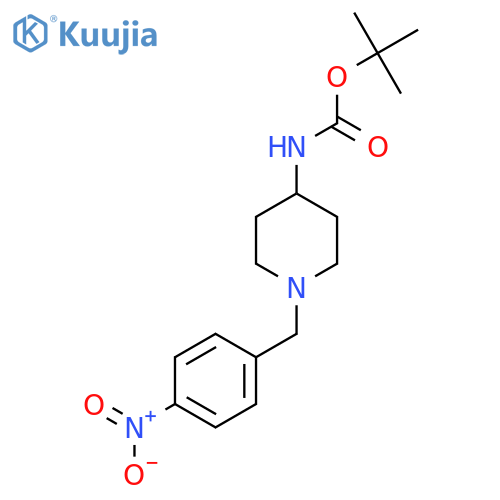 Tert-Butyl 1-(4-nitrobenzyl)piperidin-4-ylcarbamate structure