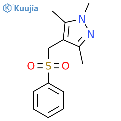 1,3,5-trimethyl-4-[(phenylsulfonyl)methyl]-1H-pyrazole structure