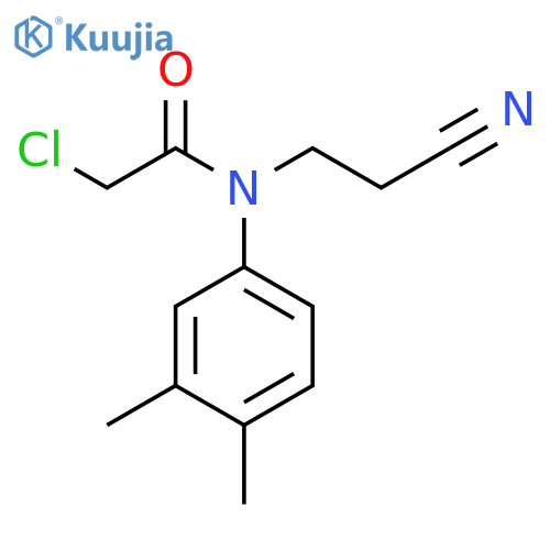 2-chloro-N-(2-cyanoethyl)-N-(3,4-dimethylphenyl)acetamide structure