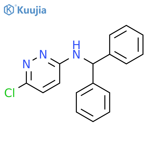 6-chloro-N-(diphenylmethyl)pyridazin-3-amine structure